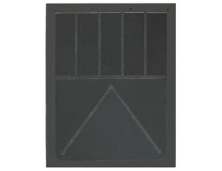 Buyers Products B24SRP 1/2" Heavy Anti-Spray Rubber Mudflaps - 24" W x 24" H - Pair 