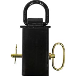 Buyers Products B38SP Black Powder Coated Forged Stake Pocket D-Ring with 1/2" Pin - BUY B38SP