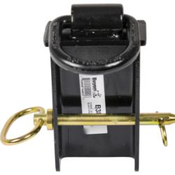 Buyers Products B38SP Black Powder Coated Forged Stake Pocket D-Ring with 1/2" Pin - BUY B38SP