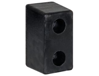 Buyers Products B6000L Molded Rubber Bumper - 3-1/2" x 3-1/2" x 6" - Pair 