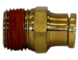 Buyers Products BC00M25P125 DOT Male Connector - 1/4" x 1/8" Pipe Thread 