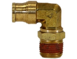 Buyers Products BE90M25P25S DOT Swivel Male Elbow - 1/4" x 1/4" Pipe Thread 