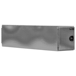 Buyers Products BP242486 24 X 24 X 86 Inch Diamond Tread Aluminum Straight Side Tunnel Truck Tool Box w/ Shelf 