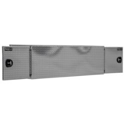 Buyers Products BP242486 24 X 24 X 86 Inch Diamond Tread Aluminum Straight Side Tunnel Truck Tool Box w/ Shelf - BUY BP242486