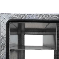 Buyers Products BP242486 24 X 24 X 86 Inch Diamond Tread Aluminum Straight Side Tunnel Truck Tool Box w/ Shelf - BUY BP242486