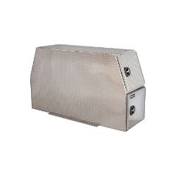 Buyers Products BP824624 46" x 24" x 81" Aluminum B-Pack Toolbox - Flat Floor, No Offset 