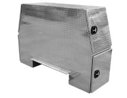 Buyers Products BP925824 55" x 24" x 91" Aluminum B-Pack Toolbox - Offset Floor (9.62"), Hangs Below Floor Level - BUY BP925824
