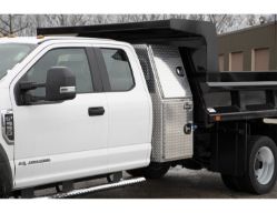 Buyers Products BP925824 55" x 24" x 91" Aluminum B-Pack Toolbox - Offset Floor (9.62"), Hangs Below Floor Level - BUY BP925824
