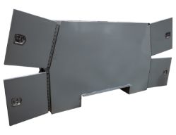 Buyers Products BP855524P 55" x 24" x 85" Primered Steel B-Pack Toolbox - Offset Floor (9.10") - BUY BP855524P