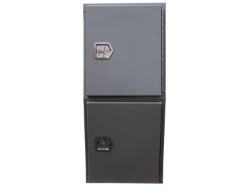 Buyers Products BP855524P 55" x 24" x 85" Primered Steel B-Pack Toolbox - Offset Floor (9.10") - BUY BP855524P