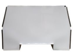 Buyers Products BP855524W 55" x 24" x 85" White Steel B-Pack Toolbox - Offset Floor (9.10") - BUY BP855524W