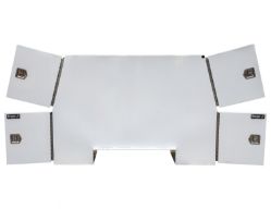 Buyers Products BP826524W 82" x 65" x 24" White B-Pack Toolbox w/ Mount Rail - BUY BP826524W