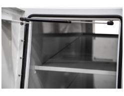 Buyers Products BP855524W 55" x 24" x 85" White Steel B-Pack Toolbox - Offset Floor (9.10") - BUY BP855524W