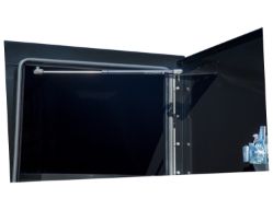 Buyers Products BP964824B 48" x 24" x 96" Black Steel Straight Side Backpack Truck Box - BUY BP964824B