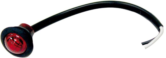 Buyers Products 5627514 0.75" Round Red 3 LED Marker - Hard Wired with Stripped Leads 