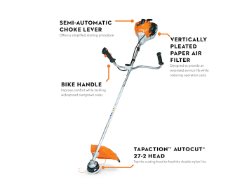 STIHL FS 251 41.6cc Straight Shaft Bike Handle String Trimmer - STI FS 251
