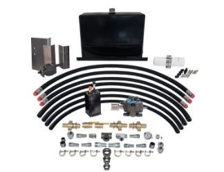 Buyers Products DLFK50CCW 50-Gallon Upright Steel Wetline Kit - Direct Mount - Dual Pressure Counterclockwise - 18 GPM Pump @ 1,000 RPM 