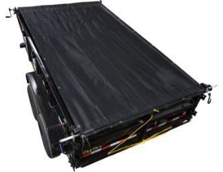 Buyers Products DTB102 102" Universal Rear Anti-Sail Dump Tarp Retention Bow Set - Black Steel 