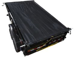 Buyers Products DTB102 102" Universal Rear Anti-Sail Dump Tarp Retention Bow Set - Black Steel - BUY DTB102