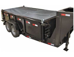 Buyers Products DTR7018S 7' x 18' Solid Vinyl Dump Tarp and Hardware Kit - BUY DTR7018S