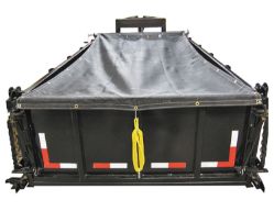 Buyers Products DTR7018S 7' x 18' Solid Vinyl Dump Tarp and Hardware Kit - BUY DTR7018S