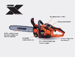 ECHO CS-2511PN-14 14" 25cc Recoil Start Lightweight Rear Handle Gas Chainsaw  - ECH CS-2511PN-14