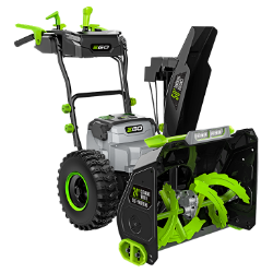 EGO SNT2416 24" 56V Deluxe 2-Stage Snowblower Kit w/ (2) 10.0Ah Batteries & 560W Dual Port Charger 24" 56V Self-Propelled 2-Stage Deluxe Snowblower Kit w/ 2x 10.0AH Battery + 560W Dual Port Charger