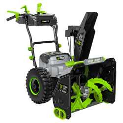EGO SNT2416 24" 56V Deluxe 2-Stage Snowblower Kit w/ (2) 10.0Ah Batteries & 560W Dual Port Charger 24" 56V Self-Propelled 2-Stage Deluxe Snowblower Kit w/ 2x 10.0AH Battery + 560W Dual Port Charger