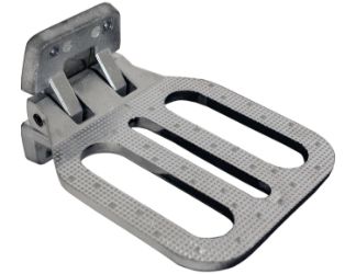 Buyers Products FS2797CH Die Cast Aluminum Heavy Duty Cast Aluminum Folding Step - Meets NFPA Specs 