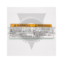 Honda 87114-VG3-000 Warning Label 