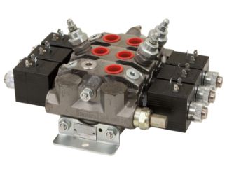 Buyers Products HVE4PR 1 x 4 Way w/ One Port Relief Electric Valve 