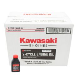 Kawasaki 99969-6082C X48 Case of 48 Bottles of 2.6 oz of K-Tech Blend 50:1 2 Cycle Oil - 1 Gallon Mix 