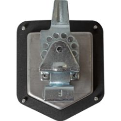 Buyers Products L8816 Folding T-Handle Latch with Single Latch Point - Includes Blind Studs Gasket and Cylinder with Keys - BUY L8816