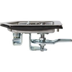 Buyers Products L8816 Folding T-Handle Latch with Single Latch Point - Includes Blind Studs Gasket and Cylinder with Keys - BUY L8816