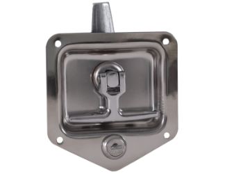Buyers Products L8835 Folding T-Handle Latch with Triple Latch Point and Mounting Holes - Rods Included 