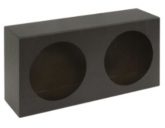 Buyers Products LB6123 Dual Round Light Box - Black Powder Coated Steel (6" x 12" x 3") 