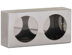Buyers Products LB6123SST Dual Round Light Box - Stainless Steel (6" x 12" x 3") - BUY LB6123SST