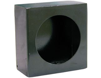 Buyers Products LB663SST Single Round Light Box - Stainless Steel (6" x 6" x 3") 