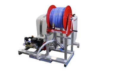 Maruyama MSD41-100 100-Gallon Skid Sprayer w/ Honda GX160 Engine & Manual Reel Maruyama MSD41-100, MSD41-100 skid sprayer, 100 gallon skid sprayer, Maruyama sprayer, Honda GX160 sprayer, professional skid sprayer, pest control sprayer, lawn care sprayer, agricultural sprayer
