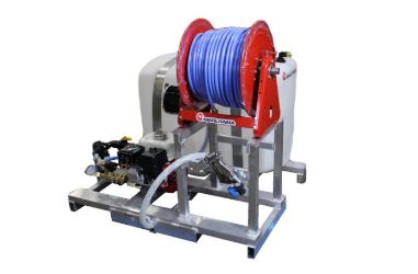Maruyama MSD41-100E 100-Gallon Skid Sprayer w/ Honda GX160 Engine & Electric-Assisted Reel Maruyama MSD41-100E, MSD41-100E skid sprayer, Maruyama skid sprayer, 100 gallon skid sprayer, electric reel skid sprayer, Honda GX160 sprayer, commercial skid sprayer, lawn care sprayer, pest control sprayer, agricultural sprayer