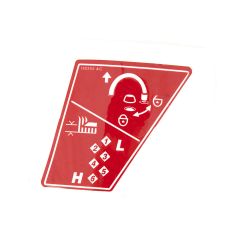 MTD 777I25355 Mower Caster Label 