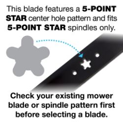 MTD 942-04217 22" Timed DE Blade - MTD 942-04217