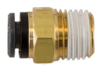 Buyers Products NC00M25P125 Male Connector - 1/4" Tube OD x 1/8" Pipe Thread 