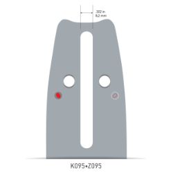 Oregon 200VXLGK095 20-inch VersaCut .325 Series Bar - OCS 200VXLGK095