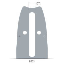 Oregon 208RNDD033 20-inch PowerCut Oregon Bar - OCS 208RNDD033