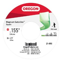 Oregon 21-055 5lb Spool of Square .155 Gatorline - OEP 21-055
