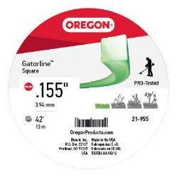 Oregon 21-955 .155 in. x 42 ft Oregon Gatorline Square Trimmer Line - OEP 21-955