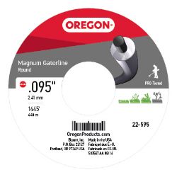 Oregon 22-595 5lb Spool of Magnum Round .095 Gatorline - OEP 22-595