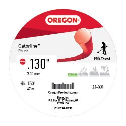 Oregon 23-331 .130 in. x 153 ft Oregon Gatorline Red Round Trimmer Line 