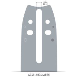 Oregon 535045 12" SculptorGäó Carving Bar - OCS 535045